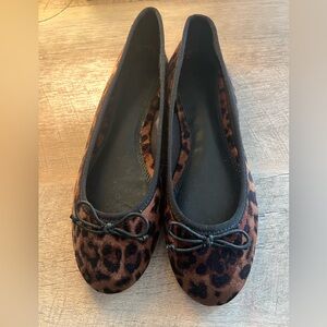 H&M leopard ballet flats